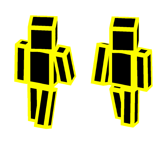 Yellow on Black 'glowline effect' - Interchangeable Minecraft Skins - image 1