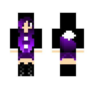 purple and black wolf girl - Girl Minecraft Skins - image 2