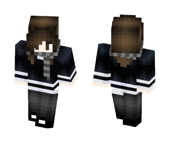 Sweater with scarf - Female Minecraft Skins - image 1