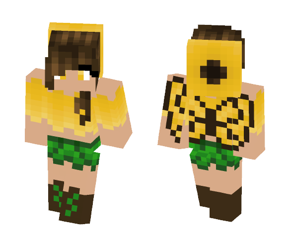 Sunflower Fairy - Female Minecraft Skins - image 1