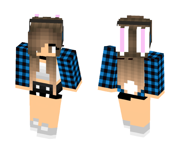 Cool Bunny Girl - Girl Minecraft Skins - image 1