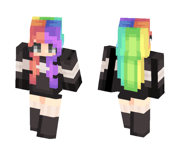 Generic Rainbow - Female Minecraft Skins - image 1