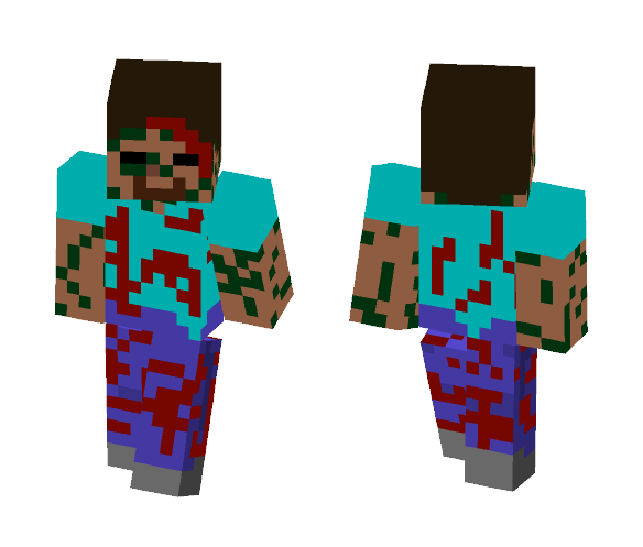 Zombie Steave - Male Minecraft Skins - image 1