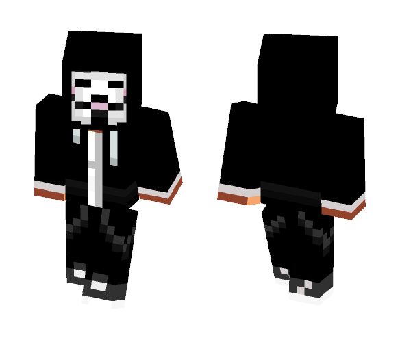 Anonymous hoody skin - Male Minecraft Skins - image 1