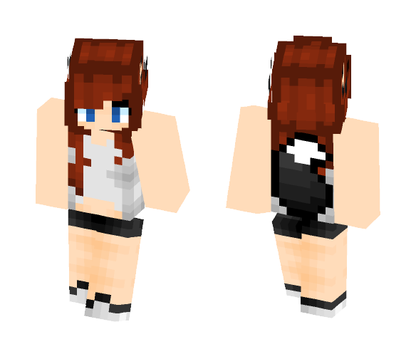 Red headed Wolf :3 - Female Minecraft Skins - image 1