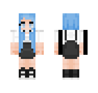 Electric Blue Punk Gal - Female Minecraft Skins - image 2