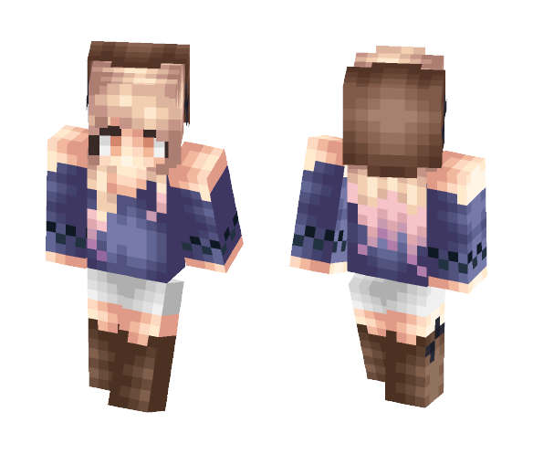 Winter Hoodie (Re-Upload) - Female Minecraft Skins - image 1