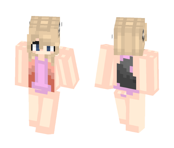 Wolf Girl Swimming Suit ((FAIL)) - Girl Minecraft Skins - image 1