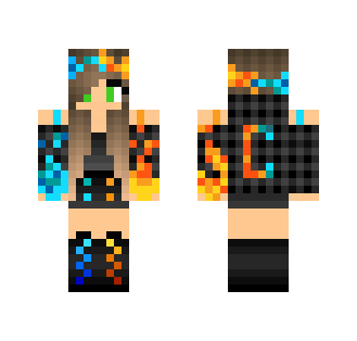 Fire And Water Skin MALE. - Female Minecraft Skins - image 2