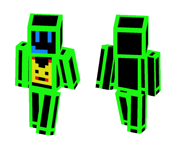 Epic Neon Man - Male Minecraft Skins - image 1