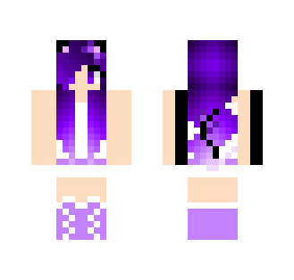 Cute Purple Girl - Cute Girls Minecraft Skins - image 2