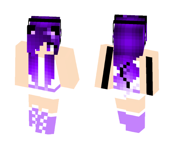 cool purple girl skin minecraft