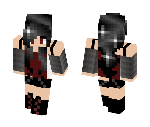 Dark Galaxy Girl - Girl Minecraft Skins - image 1
