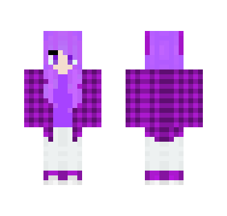 Purple Neko Girl - Girl Minecraft Skins - image 2