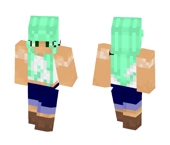 Teal Wind - Female Minecraft Skins - image 1