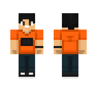 Normal Boy with orange shirt - Boy Minecraft Skins - image 2