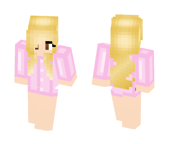 Lucy Heartfilia in Pajamas - Female Minecraft Skins - image 1
