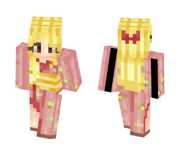 Lucy Heartfilia in a Kimono - Female Minecraft Skins - image 1