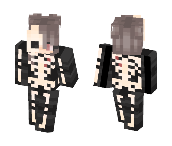 Spooky Skeleton :3 ~ Anthonny - Female Minecraft Skins - image 1