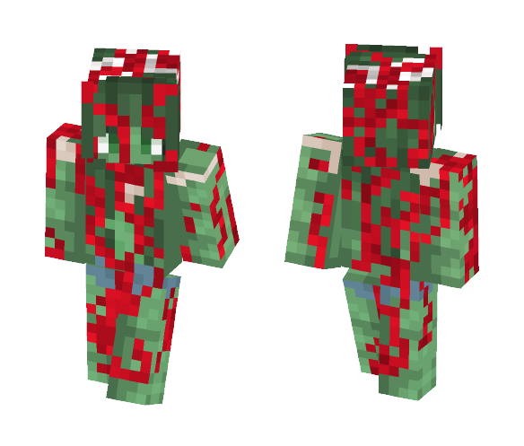 Bloody Zombie! - Female Minecraft Skins - image 1