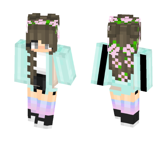 Flowers Girl - Girl Minecraft Skins - image 1