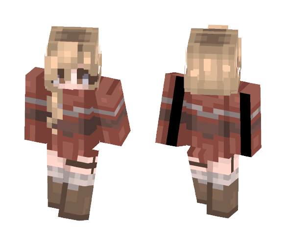 Red Sweater - Female Minecraft Skins - image 1