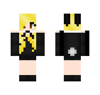 Lucy Heartfilia Black Bunny Suit - Female Minecraft Skins - image 2