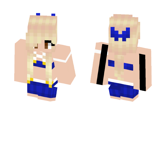 Lucy Heartfilia as a Cheerleader - Female Minecraft Skins - image 1