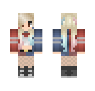 Lucy Heartfilia as Harley Quinn - Comics Minecraft Skins - image 2