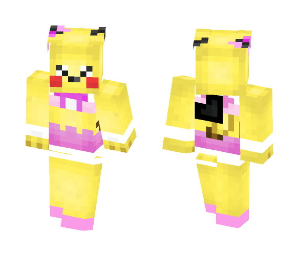 Pikachu Pop Star (Cute Costume) - Interchangeable Minecraft Skins - image 1