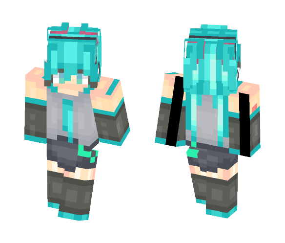 Hatsune Miku - Female Minecraft Skins - image 1