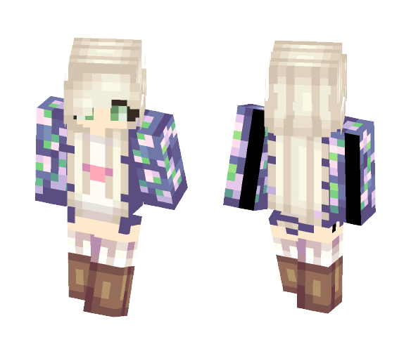 heartbeat sweater (blonde) - Female Minecraft Skins - image 1