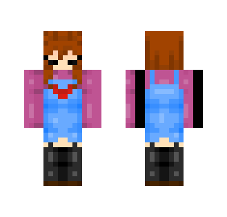 Undertale- Frisk (another version) - Female Minecraft Skins - image 2