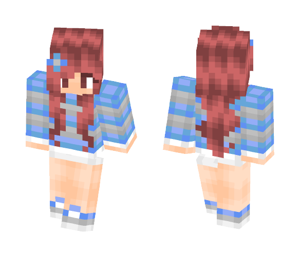 Azure girl - Girl Minecraft Skins - image 1