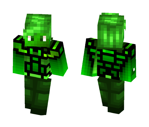 Emerald /w Armor stuff - Male Minecraft Skins - image 1