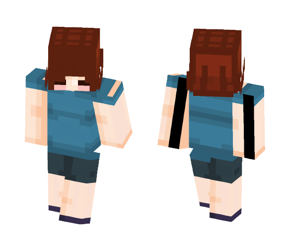 I tried to make a casual Frisk. - Interchangeable Minecraft Skins - image 1