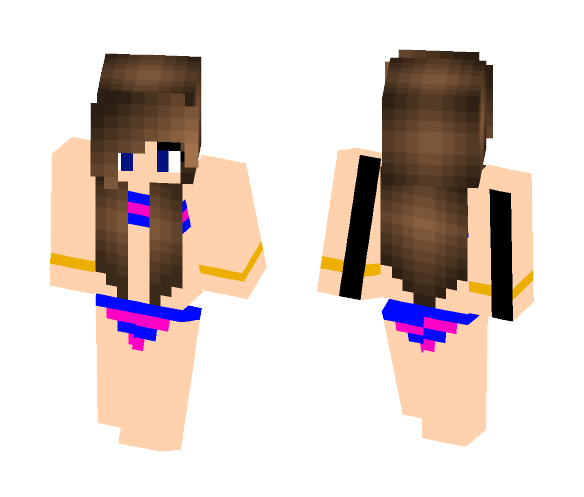 going to the beach - Female Minecraft Skins - image 1