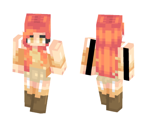 Cataclysm | Gold - Female Minecraft Skins - image 1