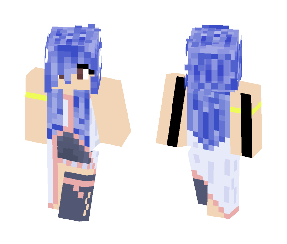 shades of blue - Female Minecraft Skins - image 1