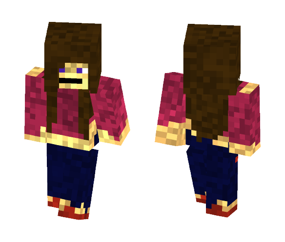 Pixelized girl - Girl Minecraft Skins - image 1