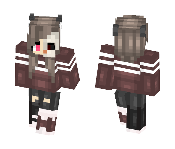 Skeleteon girl - Girl Minecraft Skins - image 1