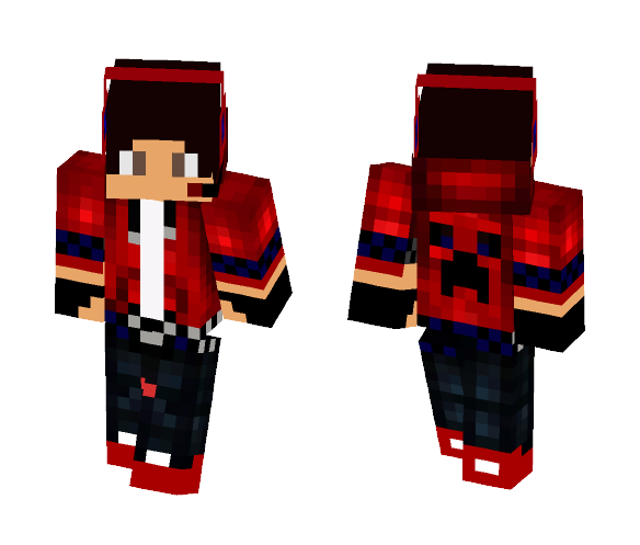 red creeper boy - Boy Minecraft Skins - image 1