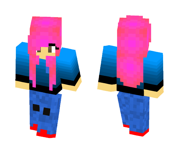 Girl in jeans - Girl Minecraft Skins - image 1. Download Free Girl in j...