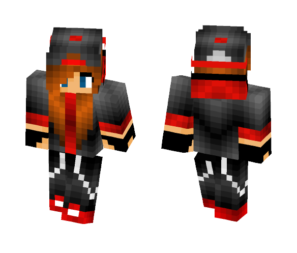 Red Tomboy Gamer - Male Minecraft Skins - image 1