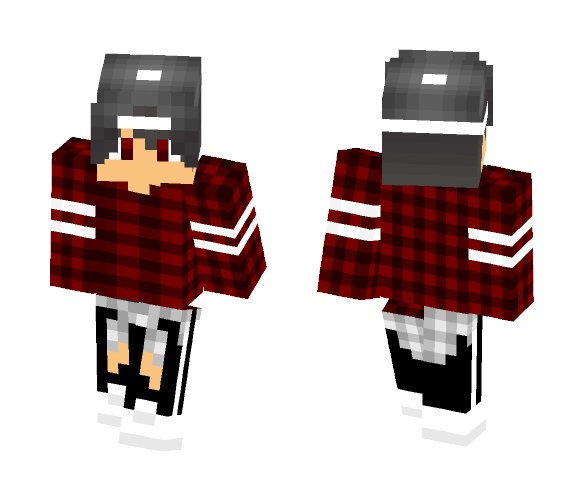 Im Back And Red PvP - Male Minecraft Skins - image 1