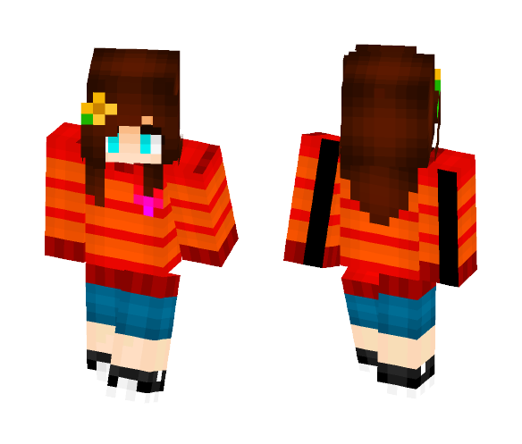 Lulu ( Undertale OC ) - Female Minecraft Skins - image 1
