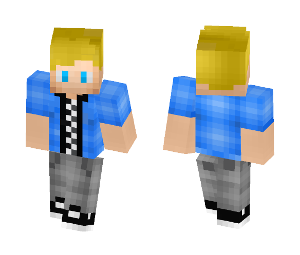 Blonde Hair Blue Eyes - Male Minecraft Skins - image 1