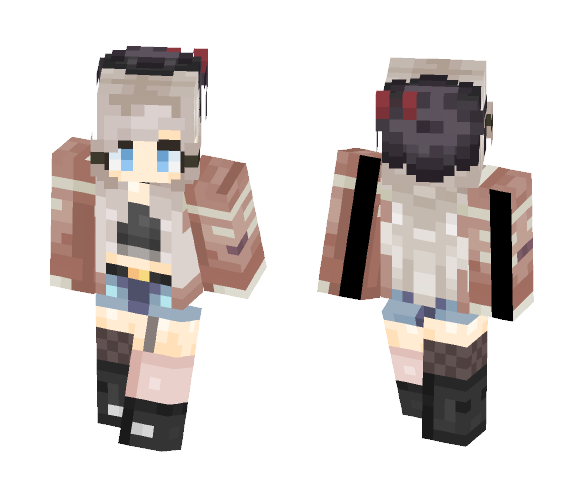 White Beret - Female Minecraft Skins - image 1