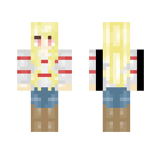 ~Blonde girl Roses 2.0~ - Girl Minecraft Skins - image 2