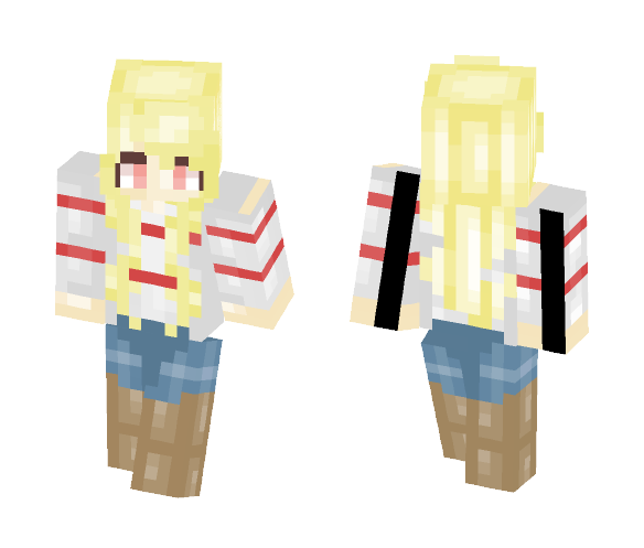 ~Blonde girl Roses 2.0~ - Girl Minecraft Skins - image 1